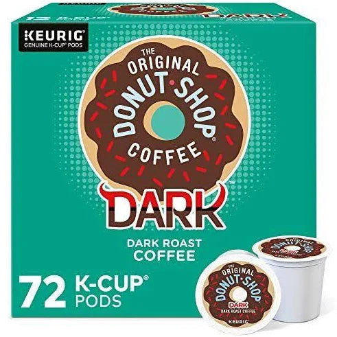 The Original Donut Shop Dark Keurig Single-Serve K-Cup Pods, Dark Roast Coffee, 72 Count