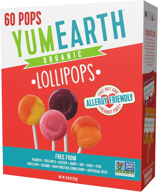 YumEarth Organic Lollipops Variety Pack 60 Ct.